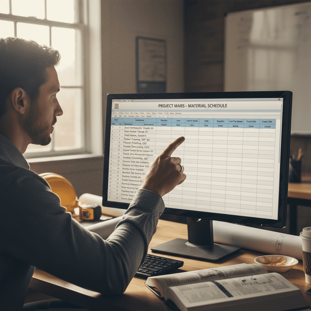 Material scheduling and procurement planning